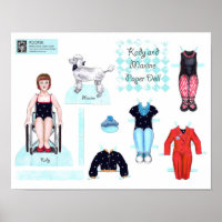 Kady och Maxine Papper Doll Set - Spela eller Visn