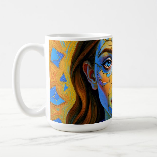 “Kaela” - Mönster av ett förflutet Kaffemugg (Vänster)