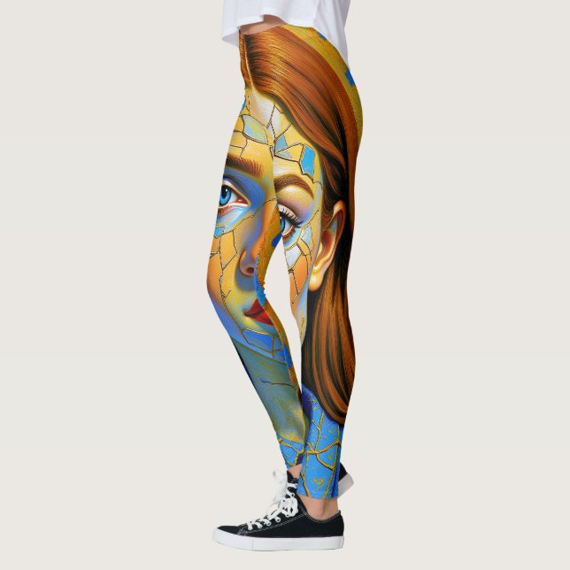 “Kaela” - Mönster av ett förflutet Leggings (Vänster)