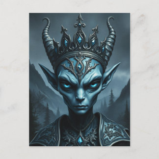 Kael'Thar Void King - Gotisk Mörk Fantasy Postkort Vykort