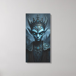 Kael'Thar Void-kungen Mörk Fantasy Canvas Art