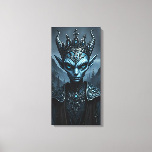 Kael'Thar Void-kungen Mörk Fantasy Canvas Art (Framsida)