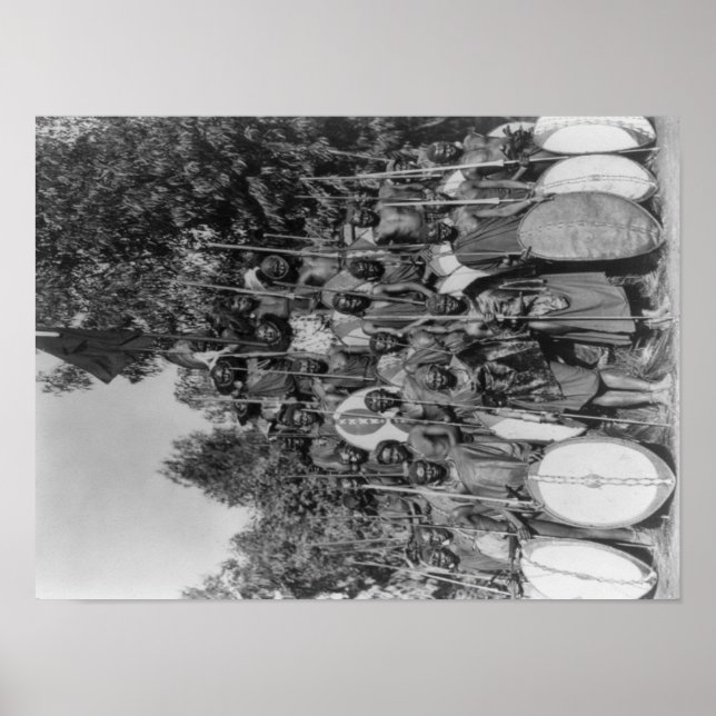 Kaenvirondos with Spears and Shields Photographic Poster (Framsidan)