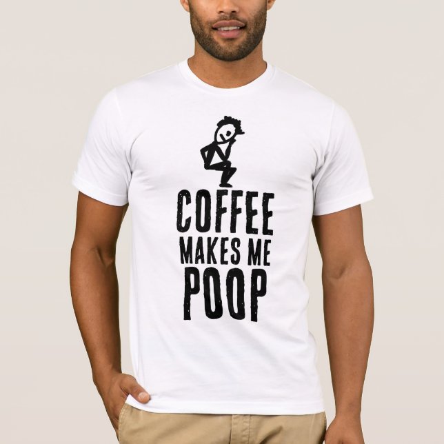 KAFÉ FÅR MIG ATT SITA T-SHIRT (Framsida)