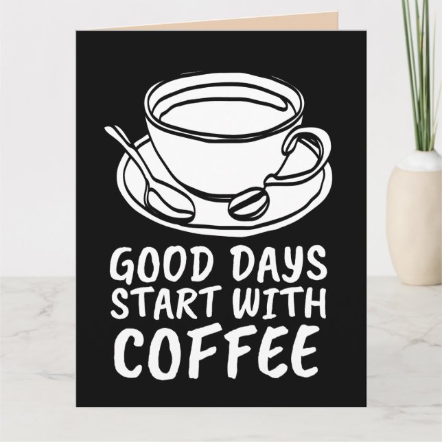 KAFÉ HÄLSNING GRATTIS KORT KORT (Framsida)