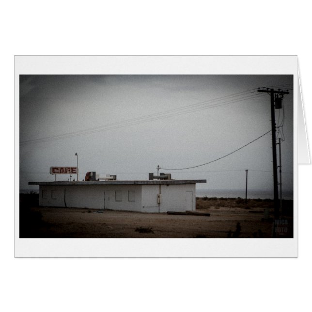 kafé hälsningskort (Framsidan Horizontal)