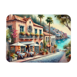 Kafe i Avalon Catalina Kalifornien Magnet