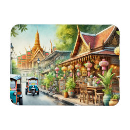 Kafe i Bangkok Thailand Grand Palace Magnet