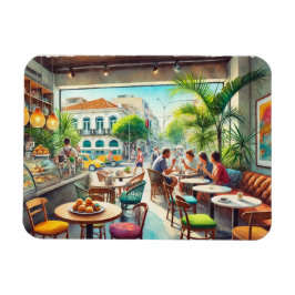 Kafe i Rio Brasilien Mugg Magnet