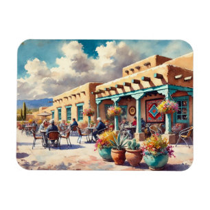 Kafe i Santa Fe New mexico Magnet