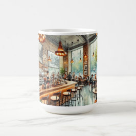 Kafe i Santiago Chile Kaffemugg