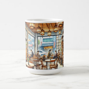 Kafe i Söul i Sydkorea Kaffemugg