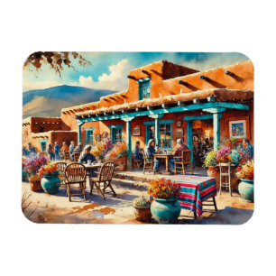 Kafe i Taos New mexico Magnet