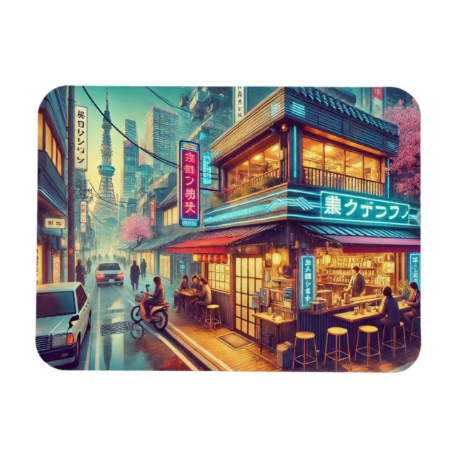 Kafe i Tokyo Magnet (Horisontell)