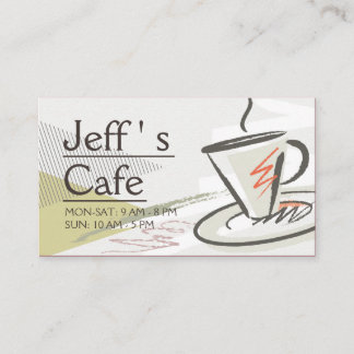 Kafé/kaffebutik Visitkort