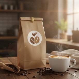 Kaféine: Stil et Énergie ☕ Runt Klistermärke