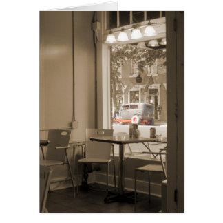 Kafékort för hot rod hälsningskort