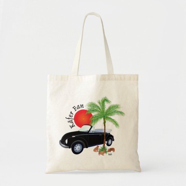 Käfer Cabrio Fläkt - Tasche Tygkasse (Framsidan)