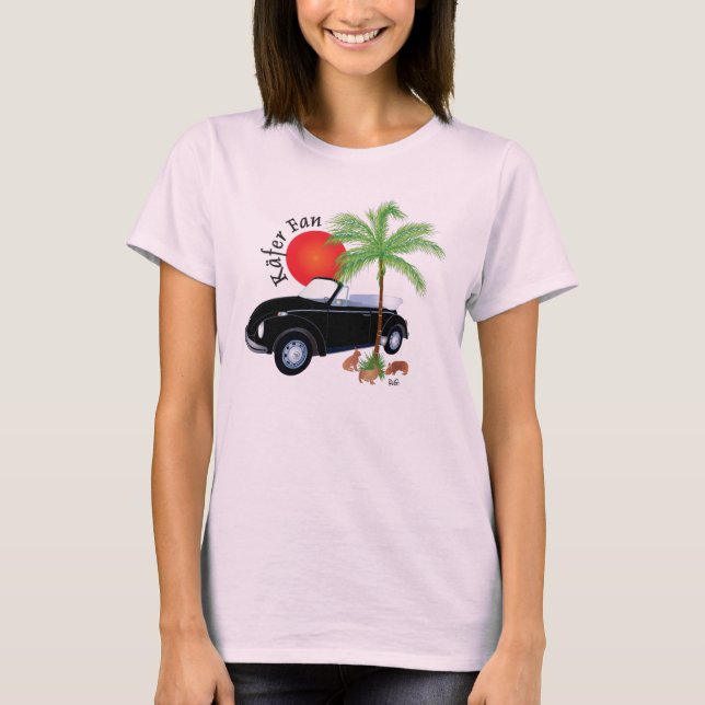 Käfer Cabrio T-Shirt (Framsida)