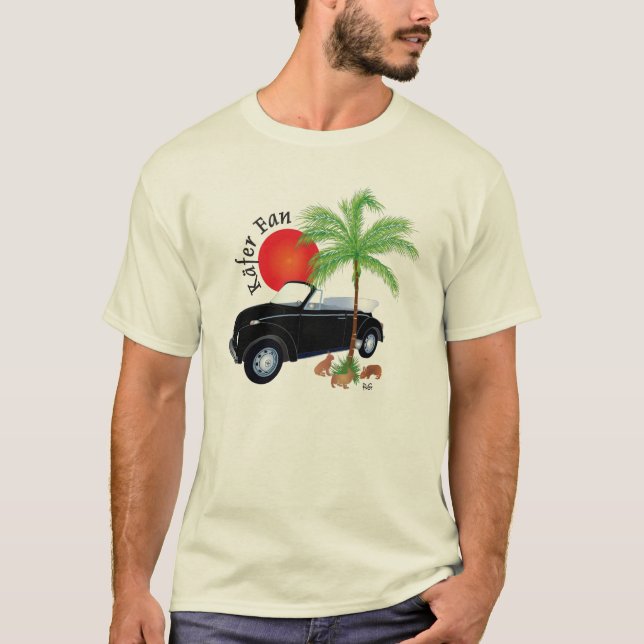 Käfer Cabriolet 1972 T-Shirt (Framsida)