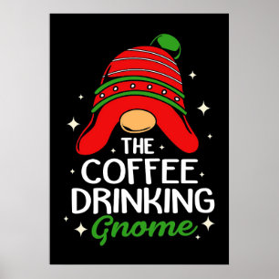 Kaffälskaren Den Kaffe Drickande Gnome Poster