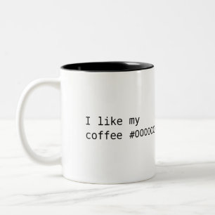 Kaffe #000000 Två-Tonad mugg