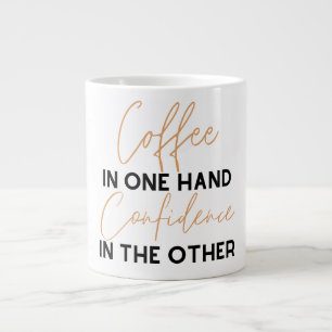 Kaffe å ena sidan, tillit å andra sidan jumbo mugg