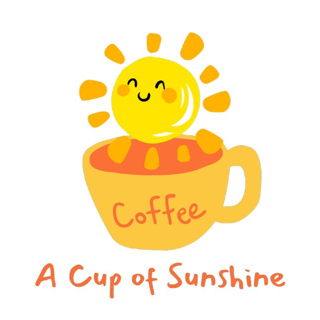 Kaffe A Kopp i Sunshine T Shirt (Skapare uppladdad)