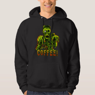 Kaffe Addict Zombie & Coffee Halloween 1 Hoodie