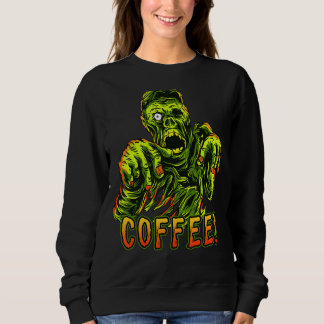 Kaffe Addict Zombie & Coffee Halloween 1 T Shirt