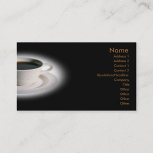 Kaffe-Affärskort Visitkort