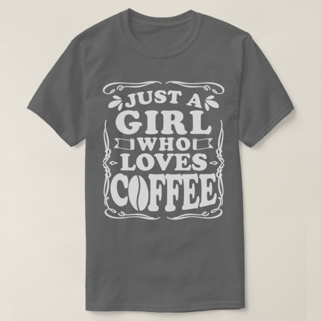 Kaffe älskad av koffein älskare 14 t shirt (Design framsida)