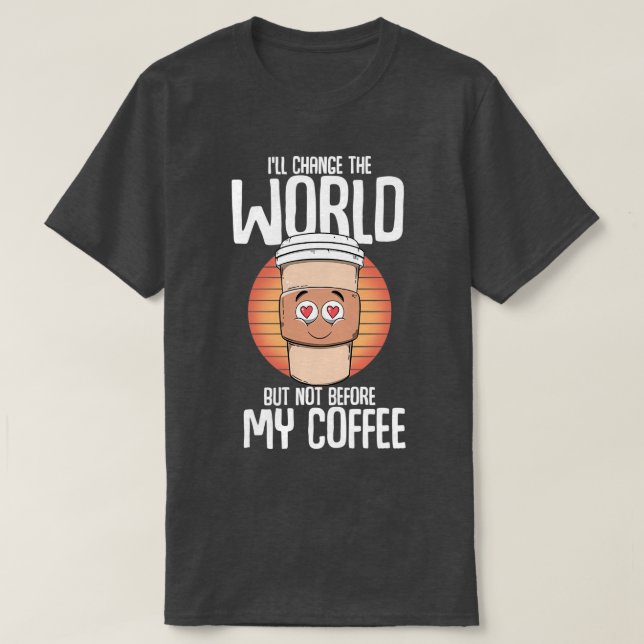 Kaffe Älskare 5 T Shirt (Design framsida)