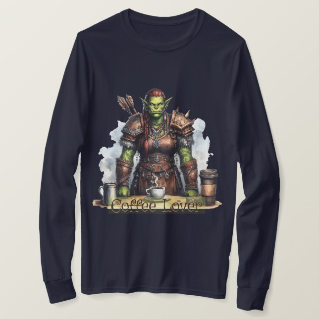 Kaffe Älskare - A Cute and Funny T-Shirt for Fanta (Design framsida)