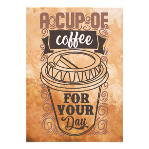 Kaffe Älskare A Kopp i kaffe Fototryck