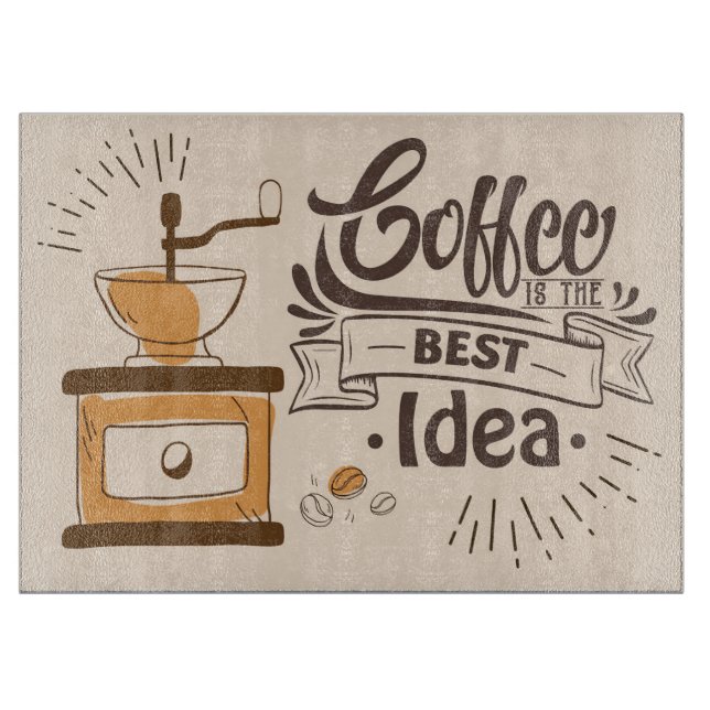 Kaffe Älskare är den bästa idén (Framsidan)