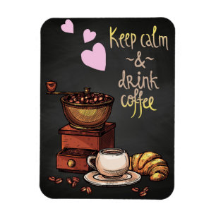 Kaffe Älskare Behålla, Lugn och kaffe Magnet