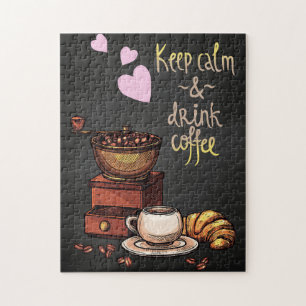 Kaffe Älskare Behålla, Lugn och kaffe Pussel
