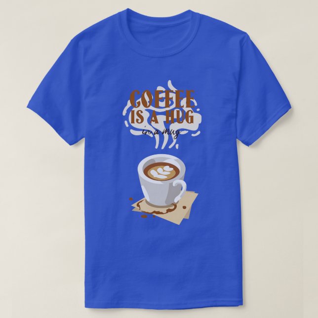 Kaffe Älskare cappuccino T Shirt (Design framsida)