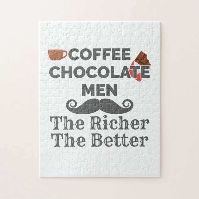 Kaffe Älskare Chocolate Manar riker bättre Pussel (Vertikal)