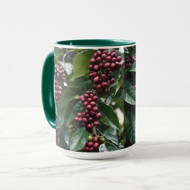 Kaffe Älskare Coffee Träd, Mugg (Framsida vänster)
