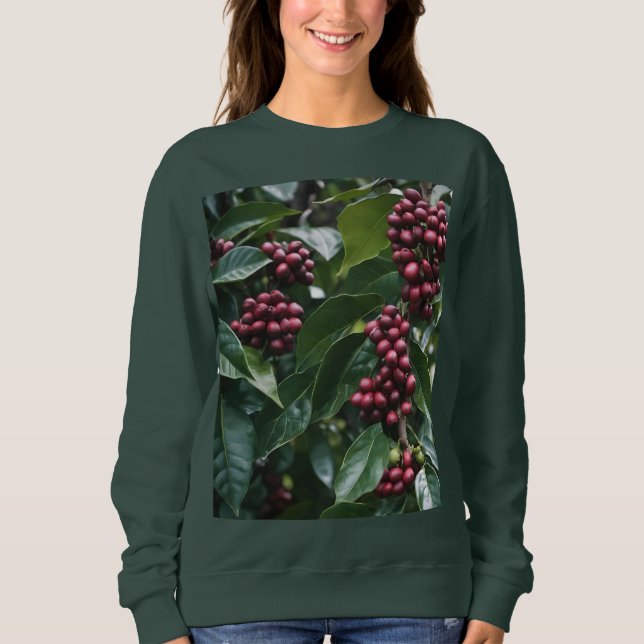 Kaffe Älskare Coffee Träd, T Shirt (Framsida)