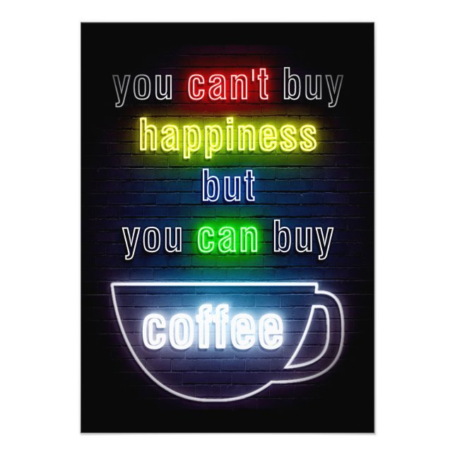 Kaffe Älskare du kan köpa kaffe Fototryck (Framsidan)
