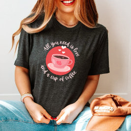 Kaffe-älskare - en fantastisk anti-Valentindag T Shirt