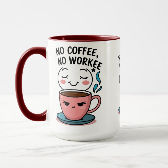 kaffe älskare Funny Coffee Mugg för Workaholics (Vänster)