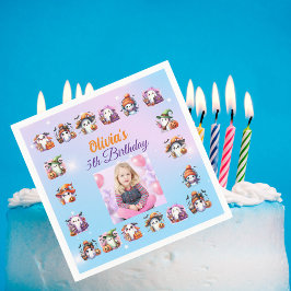 Kaffe Älskare Ghost Bord Napkin för barn Birthday Pappersservett