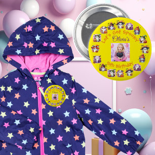 Kaffe Älskare Ghost Party Button för barn födelsed Knapp