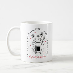 Kaffe älskare glad Alla hjärtans dag roligt Kaffemugg