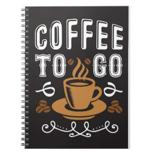 Kaffe Älskare-kaffe att gå till Anteckningsbok