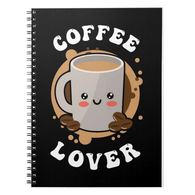 Kaffe Älskare-kaffe Cappuccino Älskare Anteckningsbok (Framsidan)